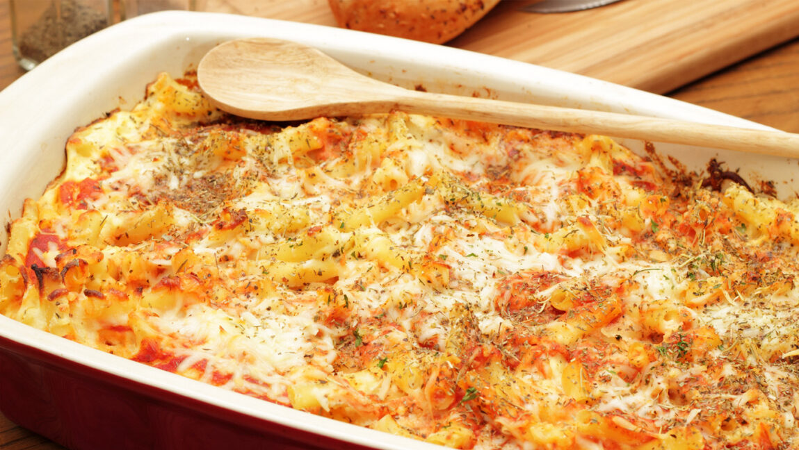 5-ingredient no boil baked ziti