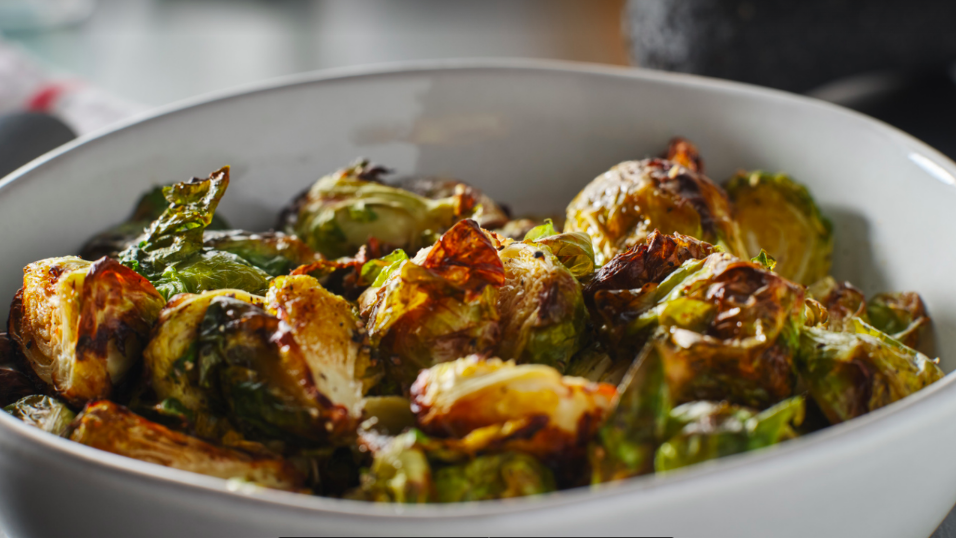 Roasted Gnocchi & Brussels Sprouts with Lemon Vinaigrette