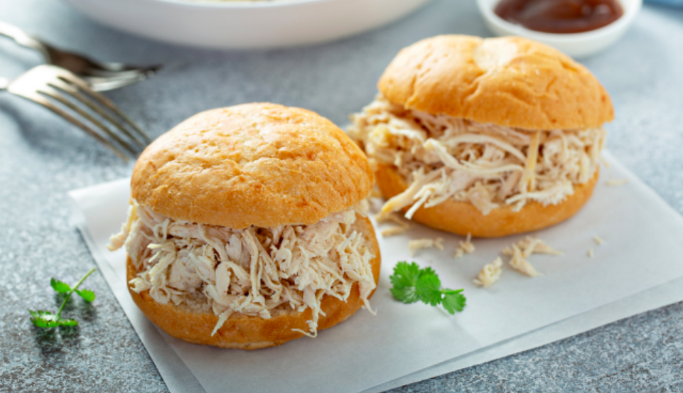 Crockpot Maple Dijon Pulled Chicken