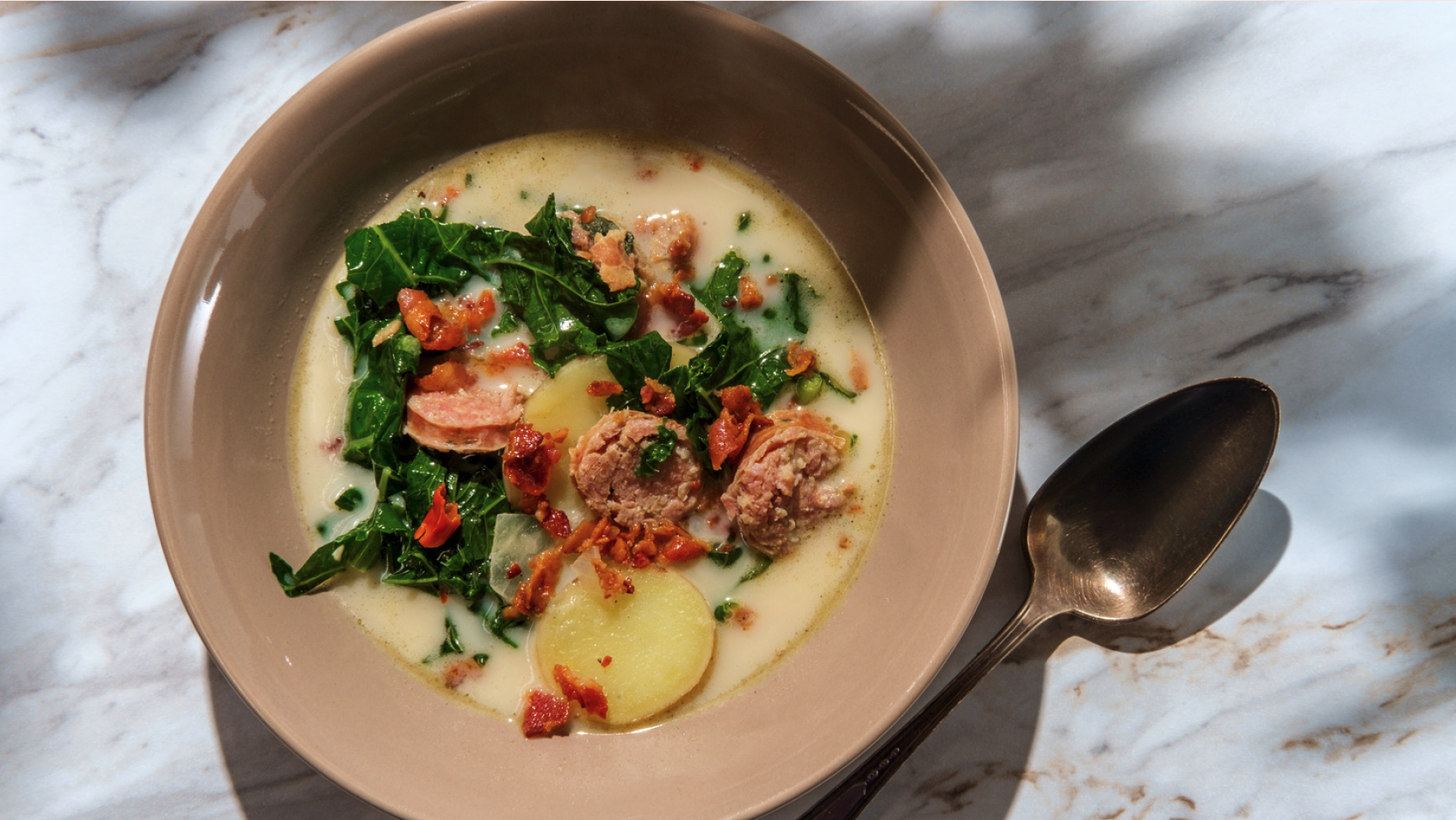 Zuppa Toscana with Sweet Potatoes