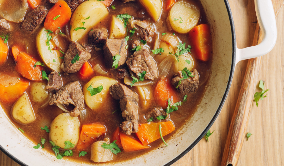 slow cooked chunky beef stew