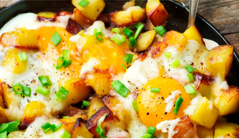 Roasted Squash and Bacon Hash