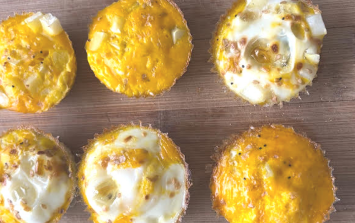 Prep ahead breakfast potato egg and cheese cups